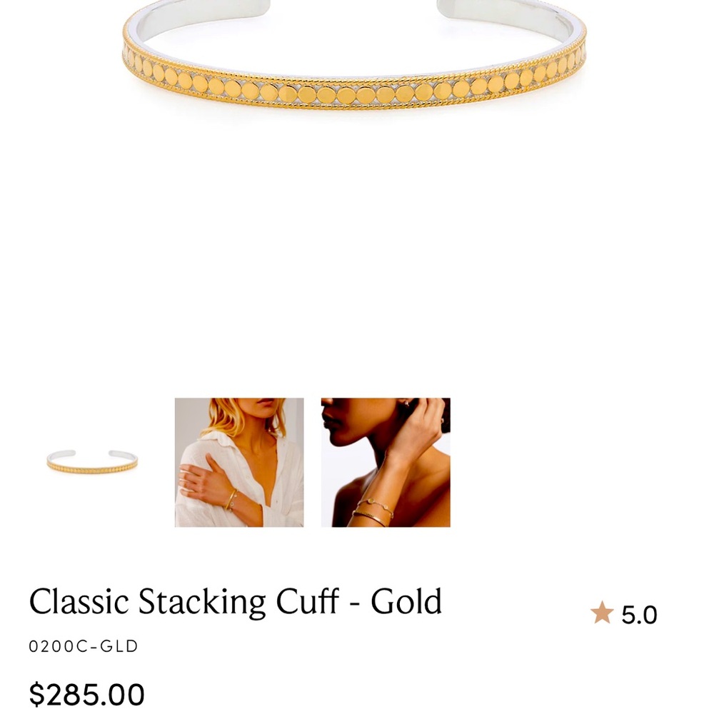 Anna Beck stacking bangle - only worn once! Perfect condition!